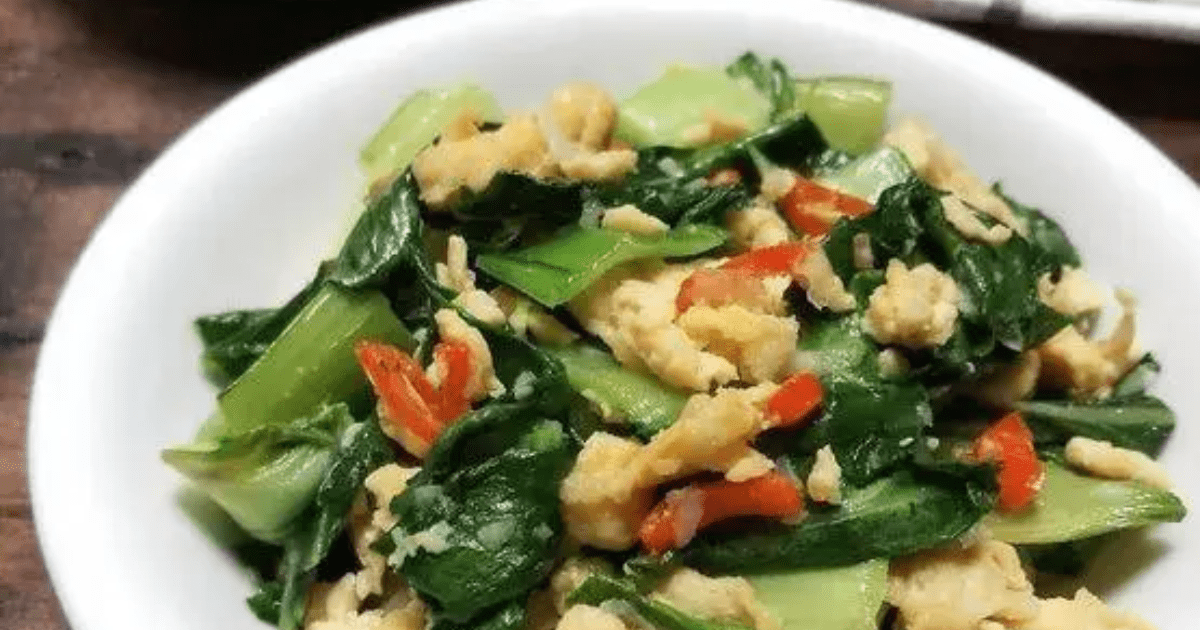 Resep Tumis Pakcoy Telur Orak-Arik Saus Tiram 15 Menit