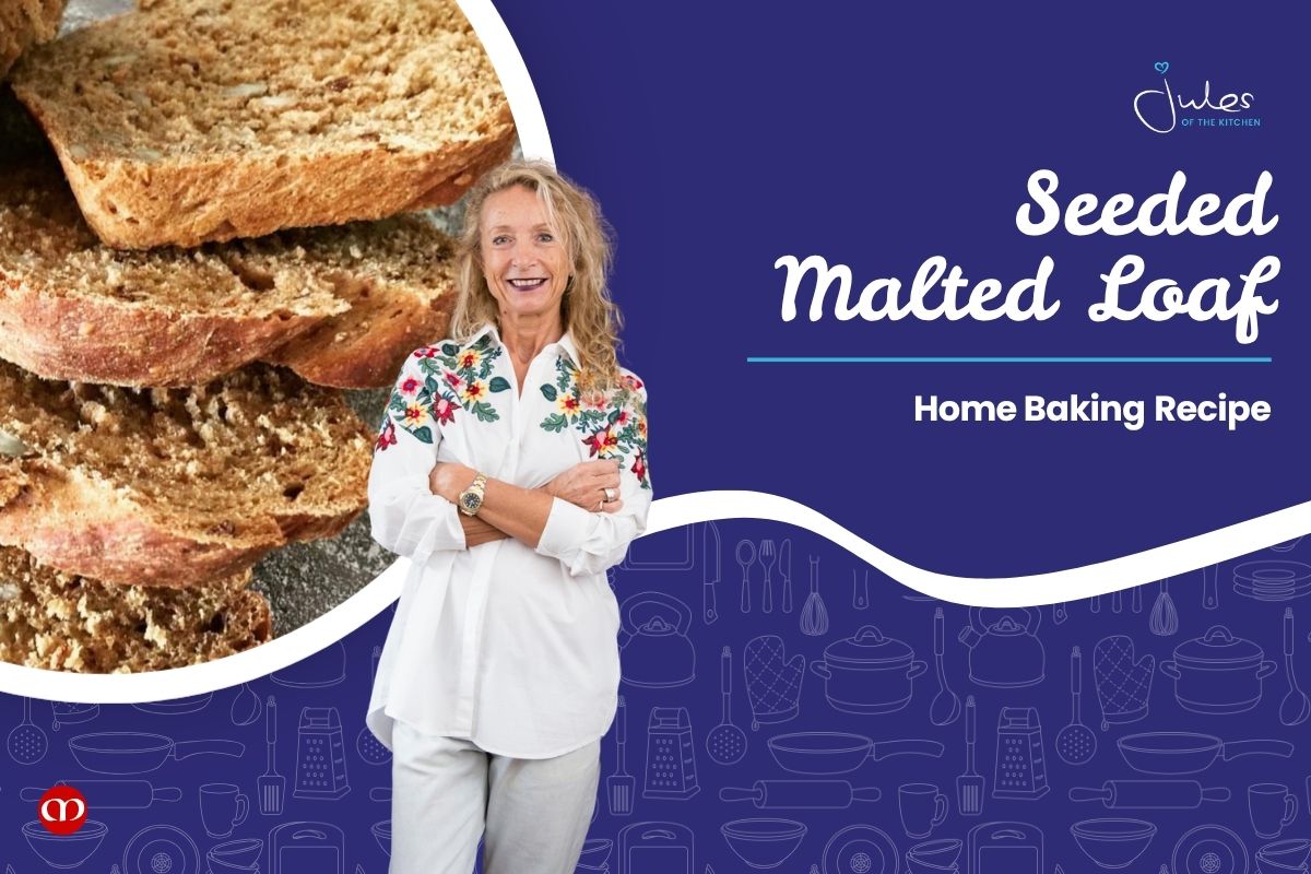 Seeded Malted Loaf - Resep Julia Toon Ilustrasi seeded malted loaf untuk artikel Resep Seeded Malted Loaf oleh Julia Toon
